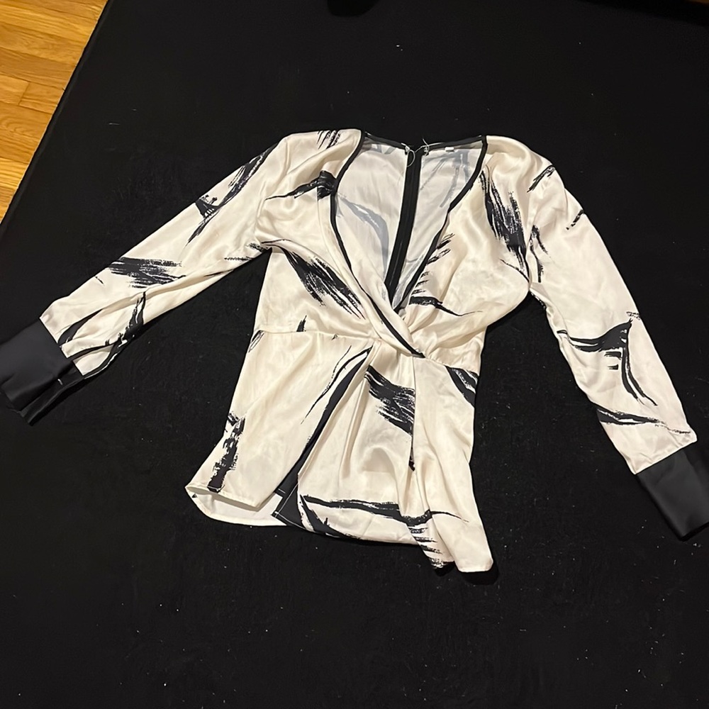 Satin Printed Blouse